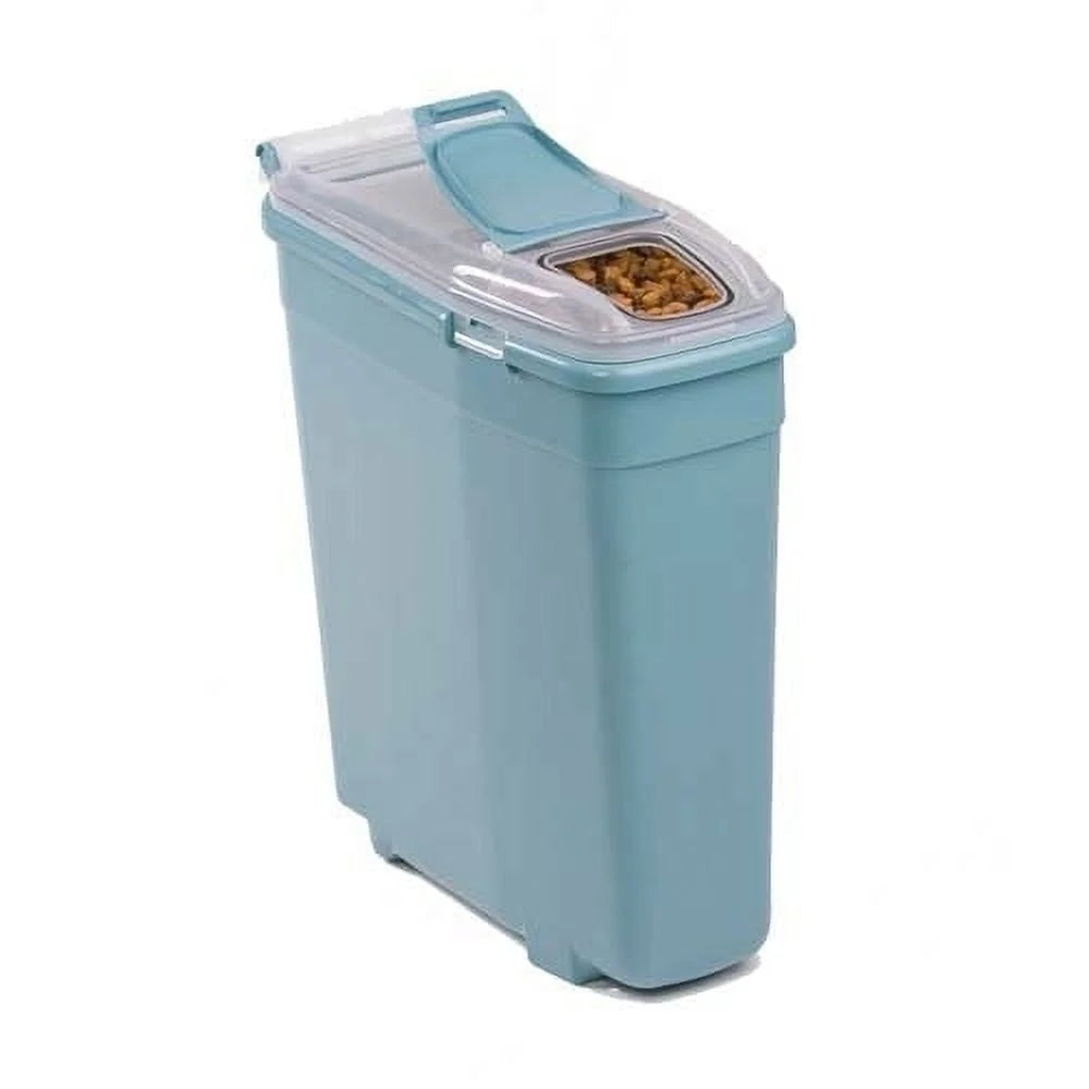Airtight Stackable Smart Storage Container Dog Food with Gasket Seal Large Top Opening Small Access Lid 50 lbs Capacity