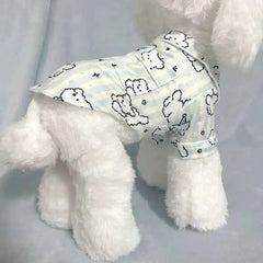 Soft Breathable Cotton Pet Sleepwear Pajamas For Cats And Dogs