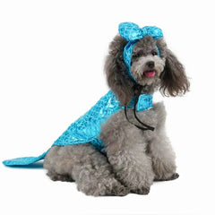 Hobbaggo Personalized Mermaid Dog Costume Funny Cosplay Party Pet Clothing