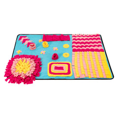 Fleece Sniffing Mat For Pets Interactive Dog Puzzle
