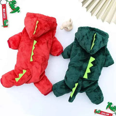 Wangmeow Fleece Dog Jacket Warm Winter Jumpsuits Pet Pajamas Clothing