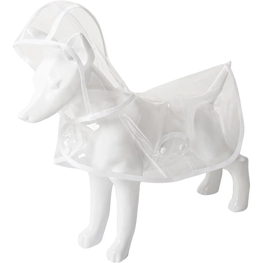 Transparent Dog Rain Jacket Waterproof Lightweight Harness
