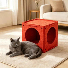 CZBNYX Enclosed All Season Cat House And Rabbit Hutch Bed