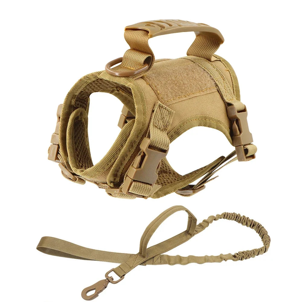 Tactical Escape Proof Adjustable Mesh Pet Harness Handle