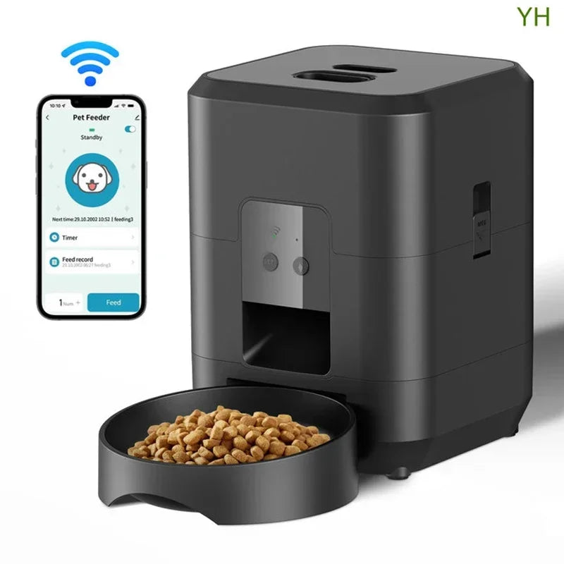Smart Pet Feeder Automatic 2L Cat Feeder Dog Slow Food Machine with Time Quantitative Automatic Cat Food Dispenser Cat Dog Bowl