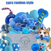 Resilient Dog Toy Set With Chew Balls And Rope Toys