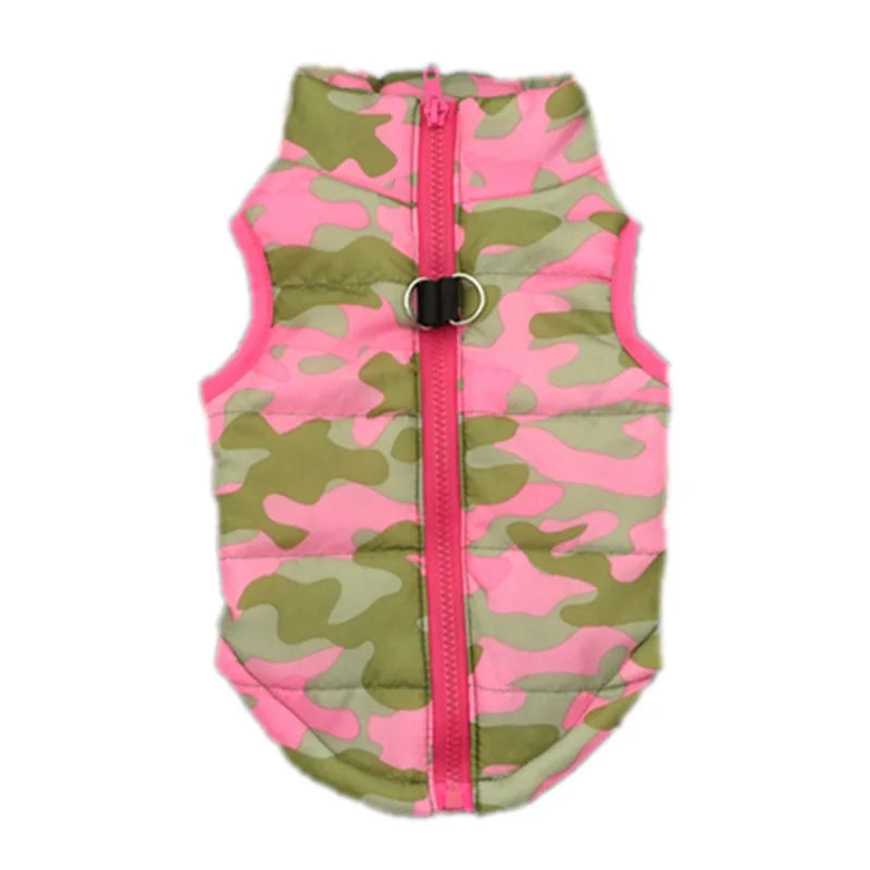 Dog Clothes Winter Camo Skull Butterfly Leopard Vest Coat Warm Pet Hoodie Jacket for Small Medium Dogs Fashion Puppy Outfit