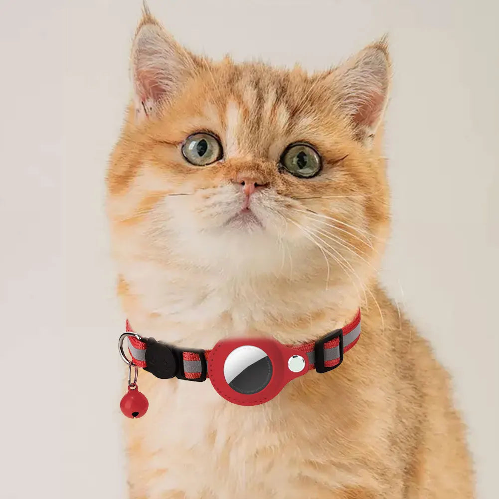 Alloet Apple AirTag Cat Collar Reflective GPS Tracker Holder