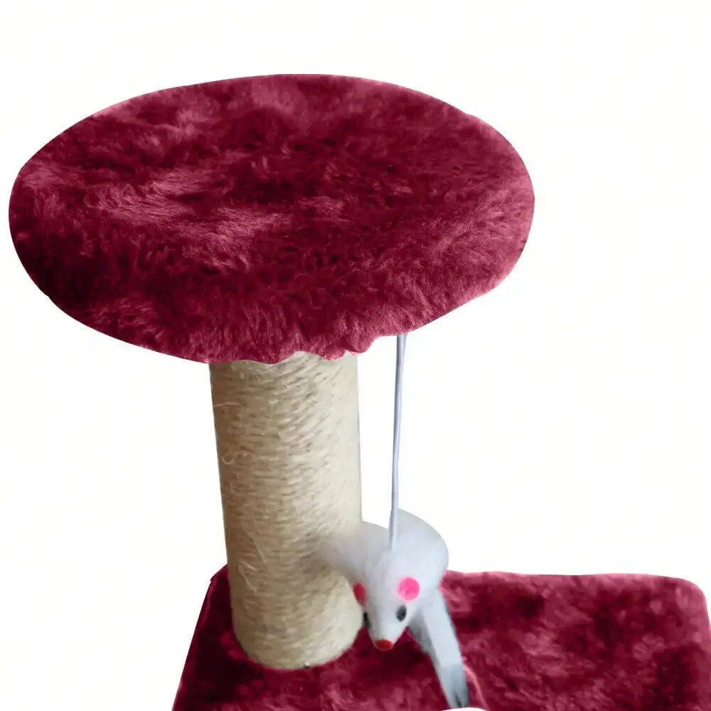 Guangdong Cat Tree Condo Tower Activity Center 2 Level Sisal Scratching Post Perches