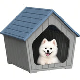 Weatherproof Indoor Outdoor Dog House Durable Resin Shelter For Pets