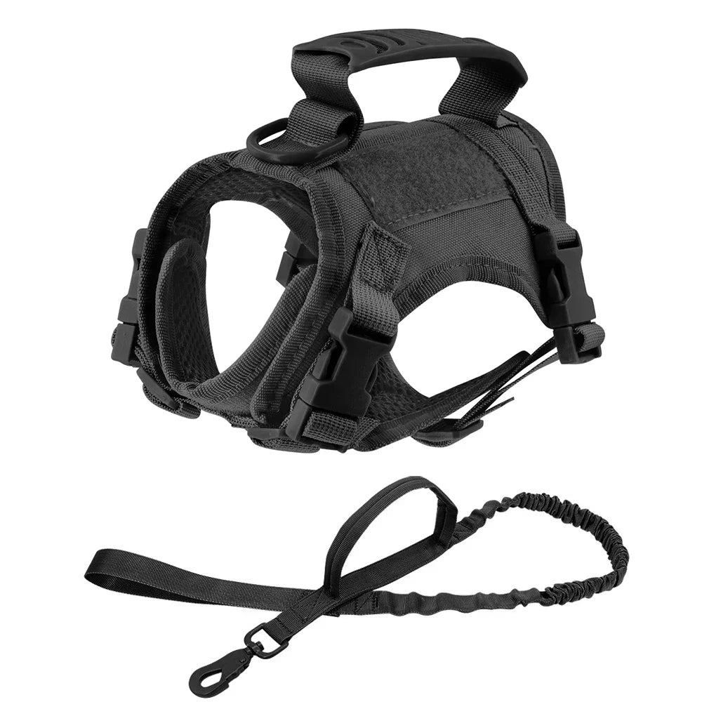 Tactical Escape Proof Pet Harness Soft Mesh Vest Handle