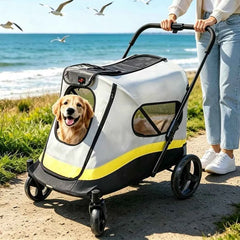 Portable Dog Stroller for Small Medium Dog Dual Entry Pet Stroller All Terrain Wagon Cart