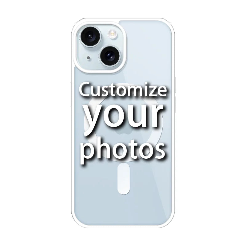 Magnetic Pattern Customized Acrylic Matte Phone Case For iPhone16 15 14 13 12 11 Pro Max XS Shockproof birthday gift pet dog