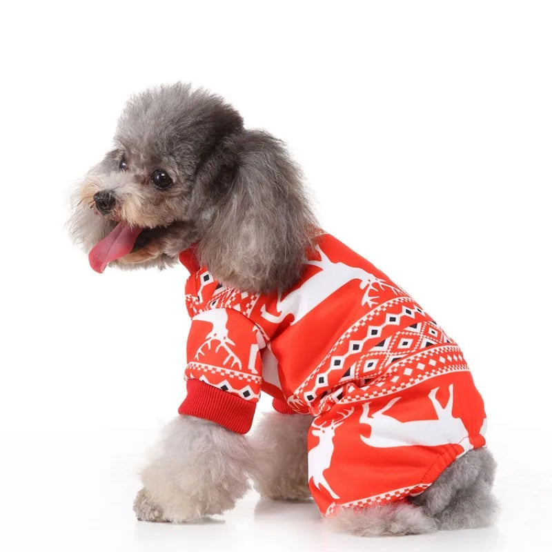 Pet Harmony Supplies Christmas Dog Costume Reindeer Santa