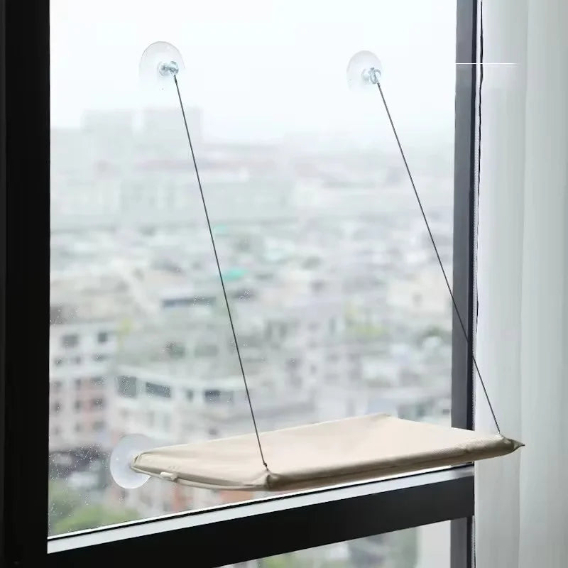 Ultra Soft Cat Window Hammock Bed Securely Mounted Space Saving Cat Perch Ideal for Feline Naptime Top Pet Accessories for Cats