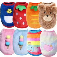 Kajipet Soft Flannel Dog Winter Vest Warm Puppy Cat Jacket