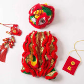 Lion Dance Dog Cat Costume For Chinese Spring Festival Pet