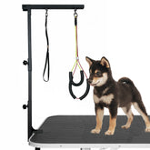 Dog Grooming Table Arm Height Adjustable Two No Sit Haunch Holder Three Section Design Suitable for Medium, Small Dogs, and Cats