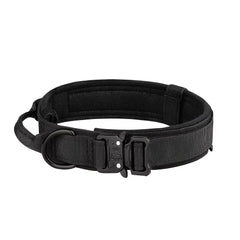 Adjustable Tactical Dog Training Collar And Leash Set Control Handle