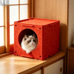 CZBNYX Enclosed All Season Cat House And Rabbit Hutch Bed