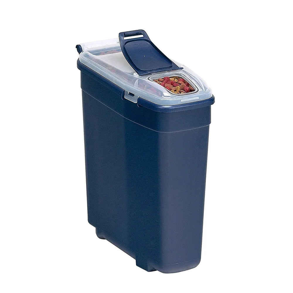 Airtight Stackable Smart Storage Container Dog Food with Gasket Seal Large Top Opening Small Access Lid 50 lbs Capacity