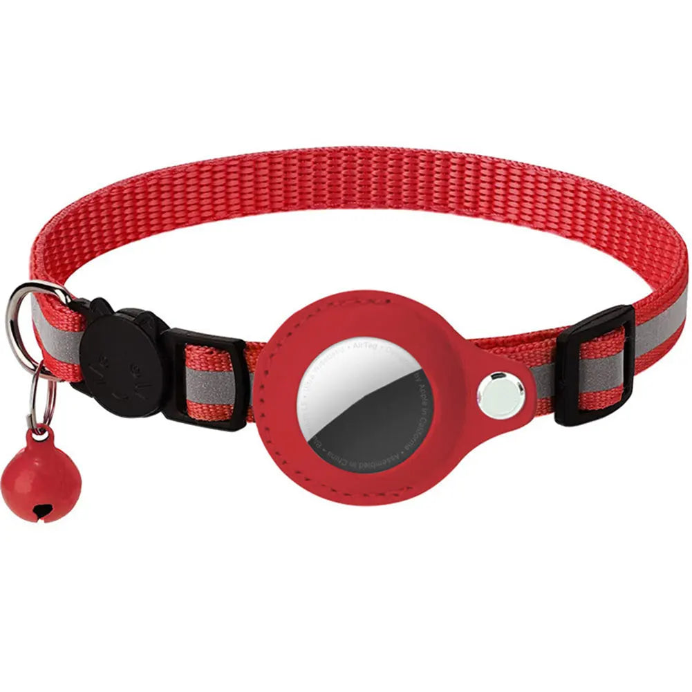 Alloet Apple AirTag Cat Collar Reflective GPS Tracker Holder