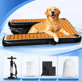 VANCEN Inflatable Dog Ramp for Small Dogs Easy Assembly Supports up to 230lbs Ideal Pet Accessory for Lakes Rivers Beaches