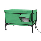 Heated Cat House With Adjustable Timer And Anti Scratch Pad