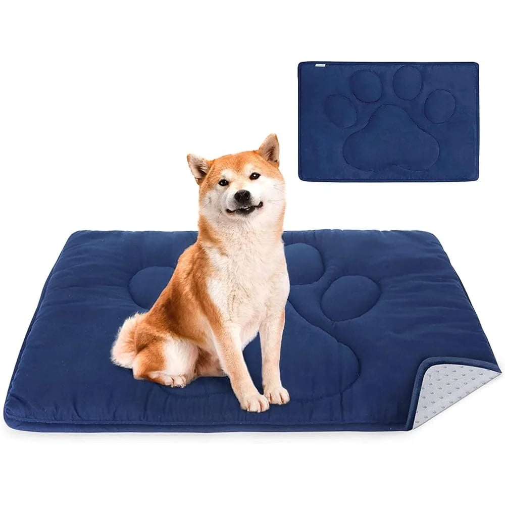 Anti-Slip Dog Crate Mat Washable Kennel Pad Comfortable Sleeping Mat Pets Furniture and Car Seat Protection