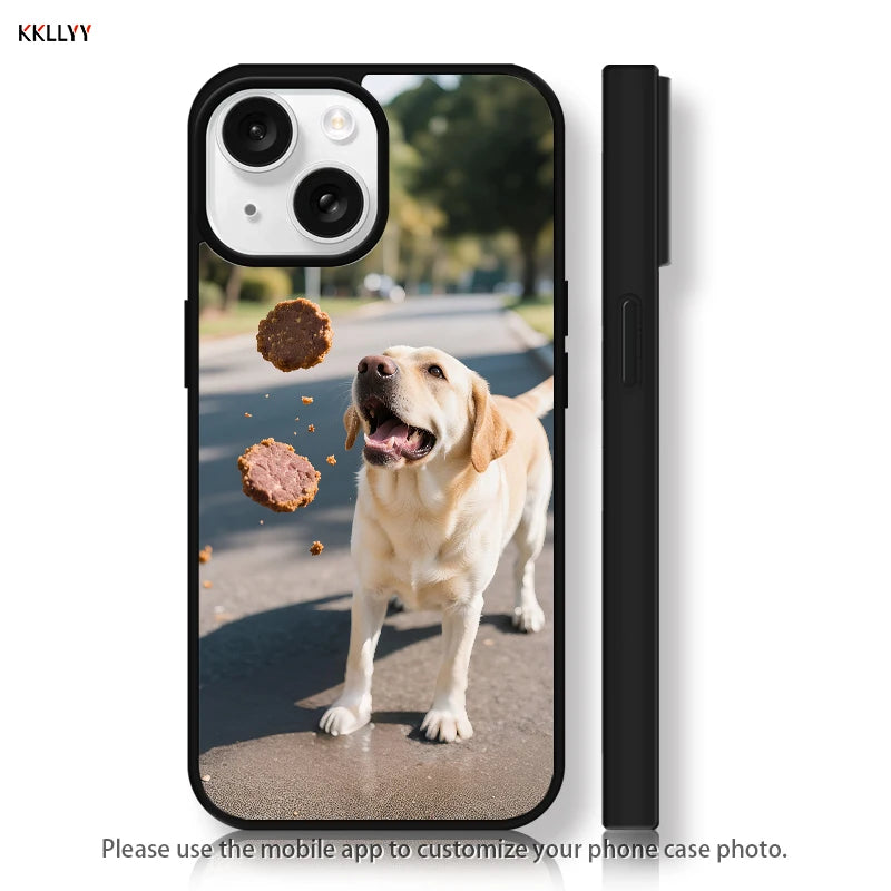 Magnetic Pattern Customized Acrylic Matte Phone Case For iPhone16 15 14 13 12 11 Pro Max XS Shockproof birthday gift pet dog