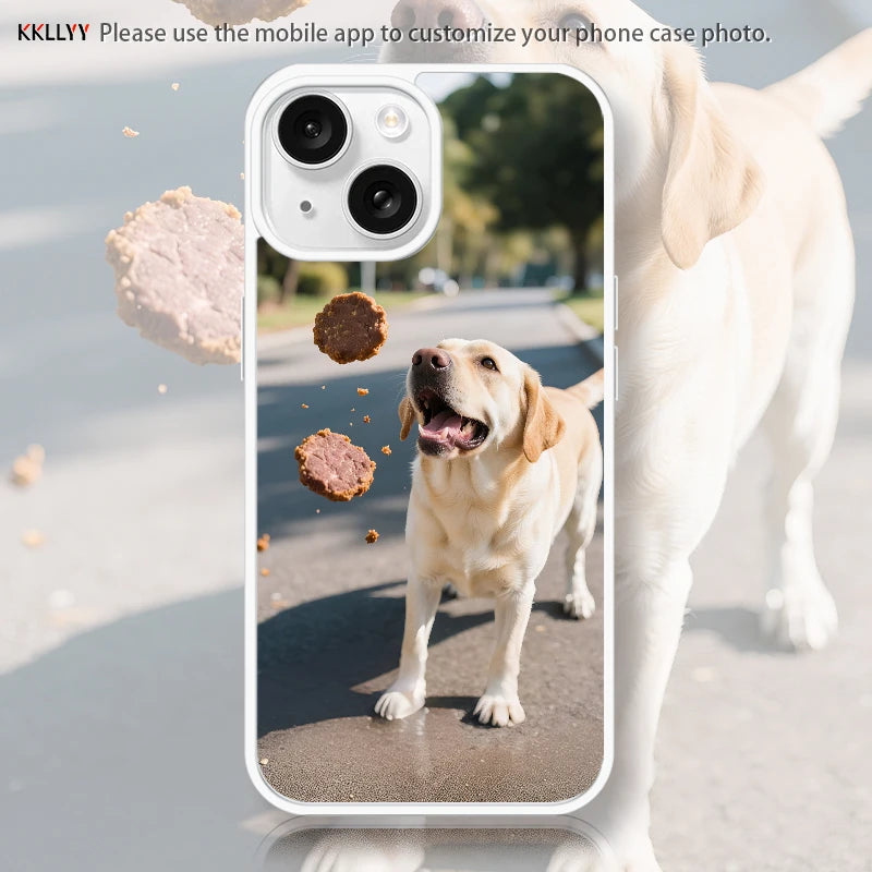 Magnetic Pattern Customized Acrylic Matte Phone Case For iPhone16 15 14 13 12 11 Pro Max XS Shockproof birthday gift pet dog