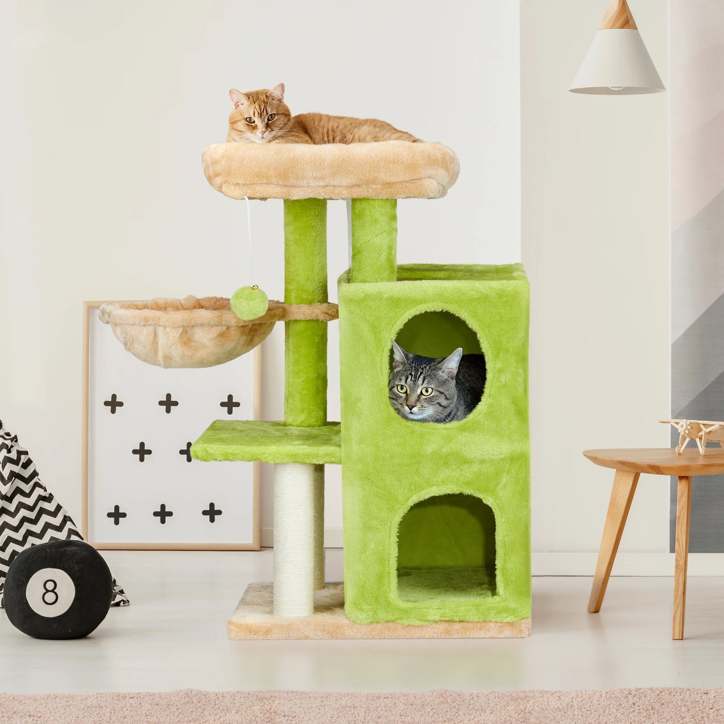 Guangdong CatTree Tower Indoor Cats ActivityCenter PlayHouse Hammock PetCondo PlayArea