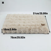 M-4XL Ultra-soft Plush Dog Bed Pet Cat Calming Sleeping Bed Thicker Foam Base Crate Bed Multiple Sizes Option for Dogs
