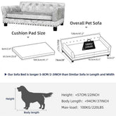 Heavy Duty Pet Sofa Large Raised Dog Bed Cushioned Sofa Softly Pet Cat Bed Puppy Sofa Couch Lounge Bed