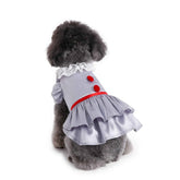 Halloween Pet Costume Joker Dress Apparel Wizard Dog Clothes Witch Costume Devil Cosplay Stephen King's It dress
