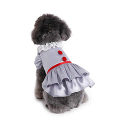 Halloween Pet Costume Joker Dress Apparel Wizard Dog Clothes Witch Costume Devil Cosplay Stephen King's It dress