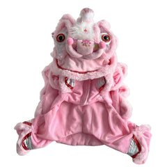 Dog Lion Dance Costume Thickened Warm Winter Outfit For Dogs