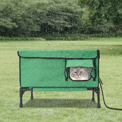 Heated Cat House With Adjustable Timer And Anti Scratch Pad