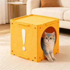 CZBNYX Enclosed All Season Cat House And Rabbit Hutch Bed