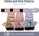 Washable Highly Absorbent Dog Diapers For Female Dogs In Heat
