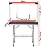 Professional Dog Grooming Table With Arm Noose And Mesh Tray