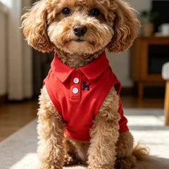 Breathable Summer Pet Polo Shirt Puppy Cat Clothing Skin Friendly