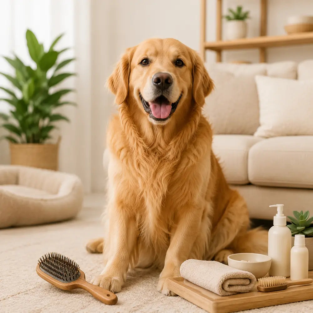 Pet grooming moment