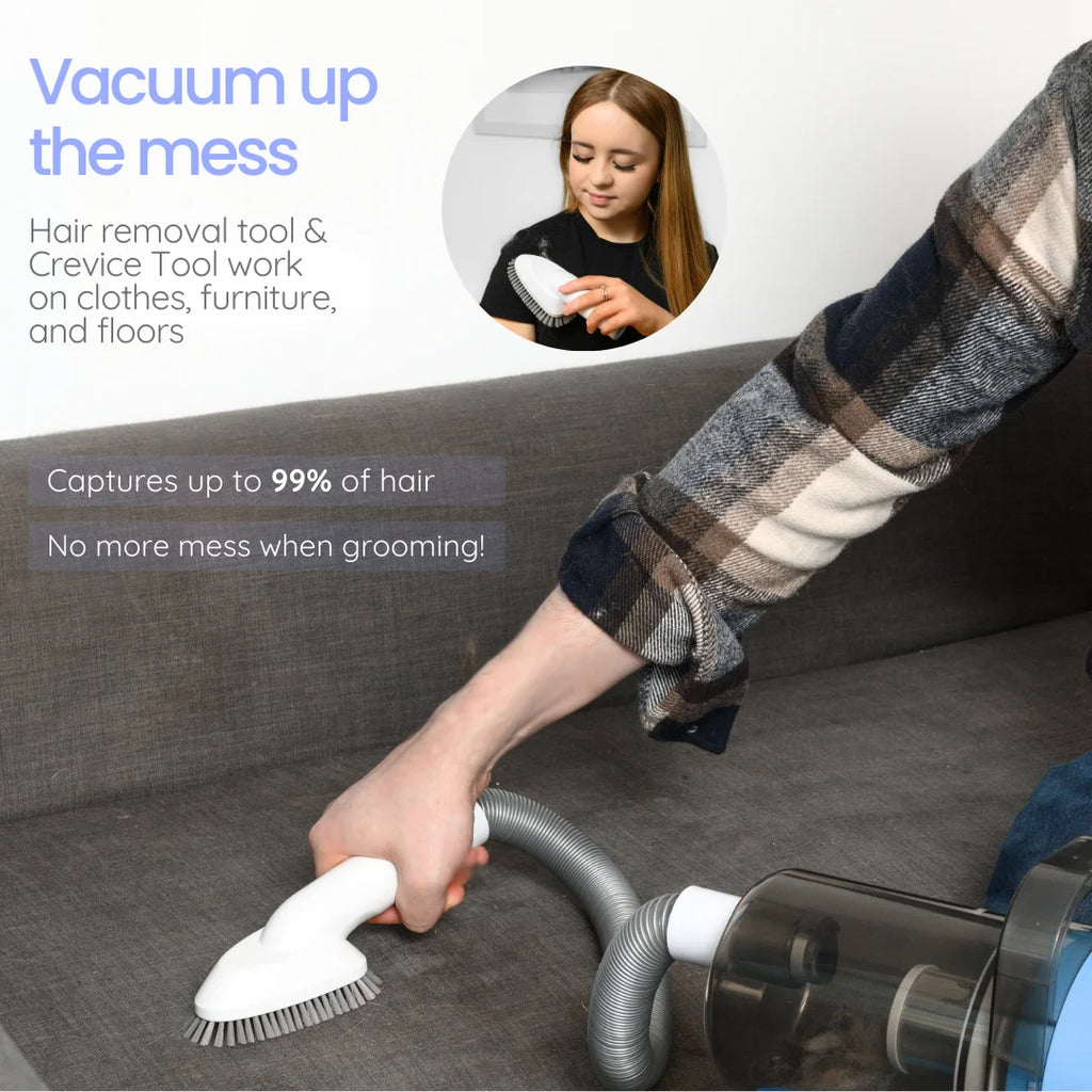 Grooming Kit For Dogs And Cats With Vacuum And Clippers