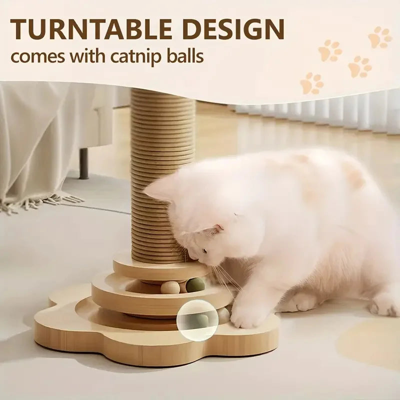 Durable Non Shedding Cat Claw Post With Scratching Ball