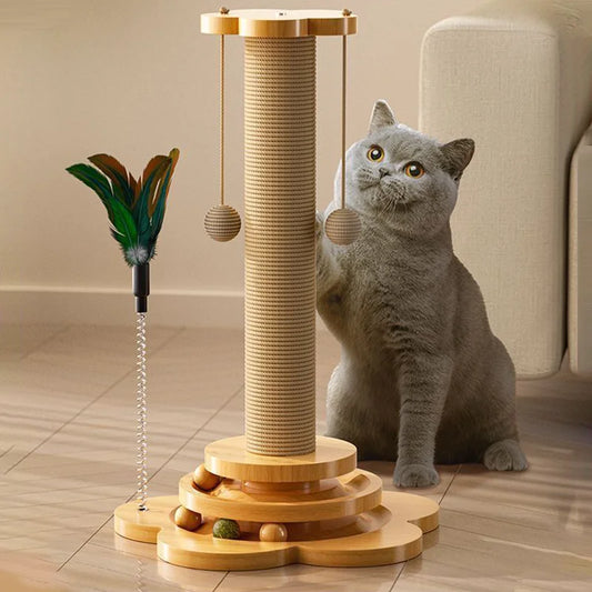 Durable Non Shedding Cat Claw Post With Scratching Ball