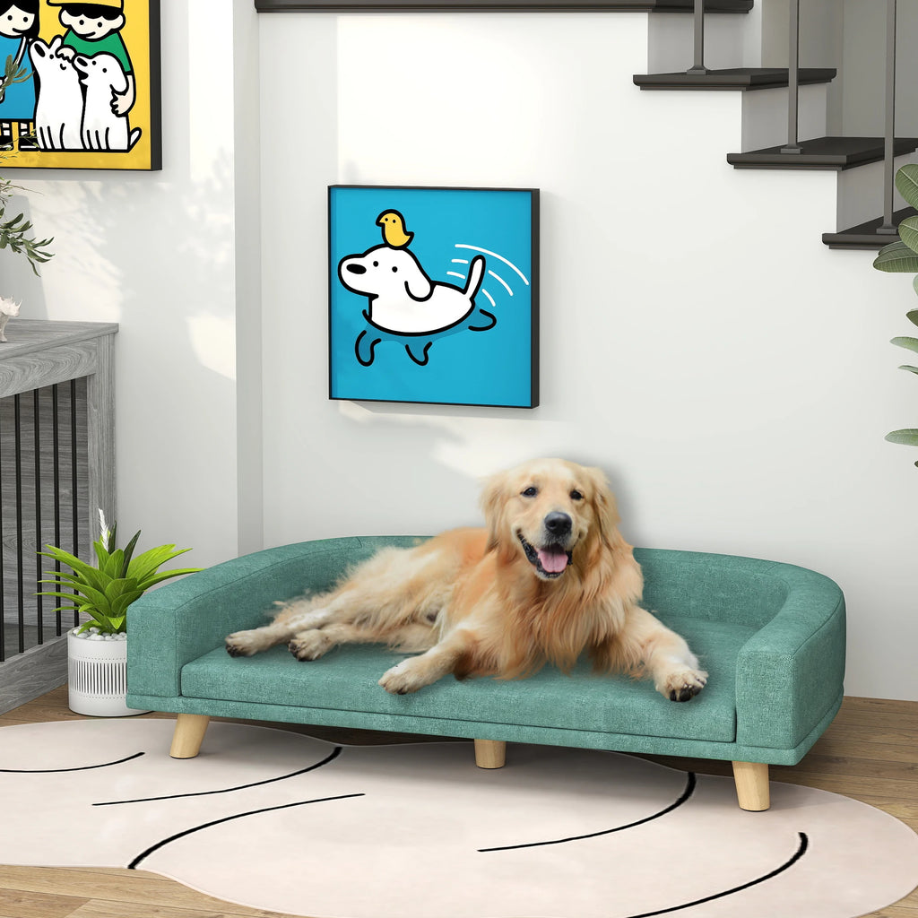 Dog Sofa Couch With Washable Cushion For Large Dogs