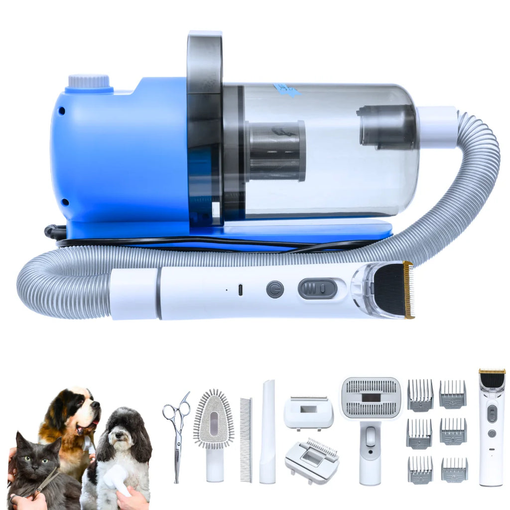 Grooming Kit For Dogs And Cats With Vacuum And Clippers