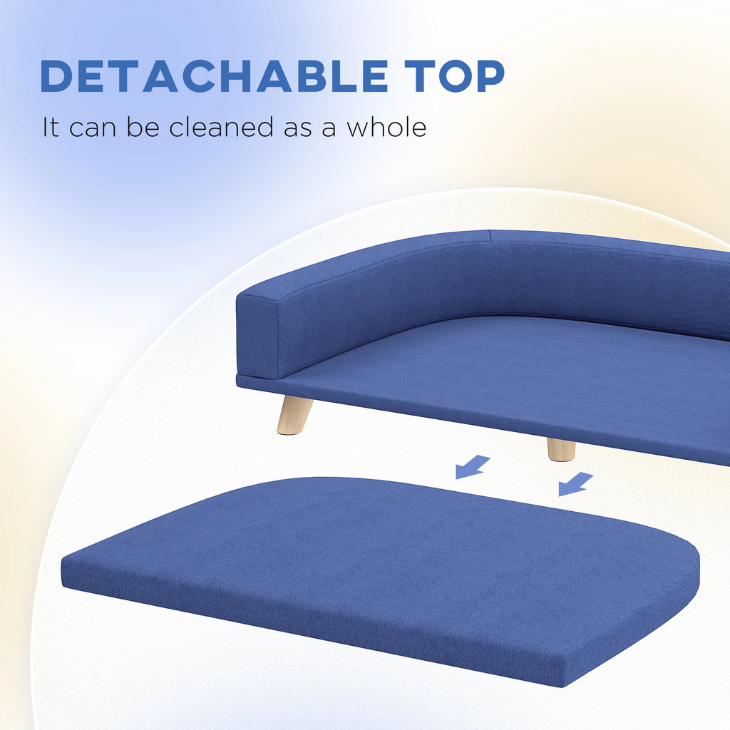 Dog Sofa Couch With Washable Cushion For Large Dogs