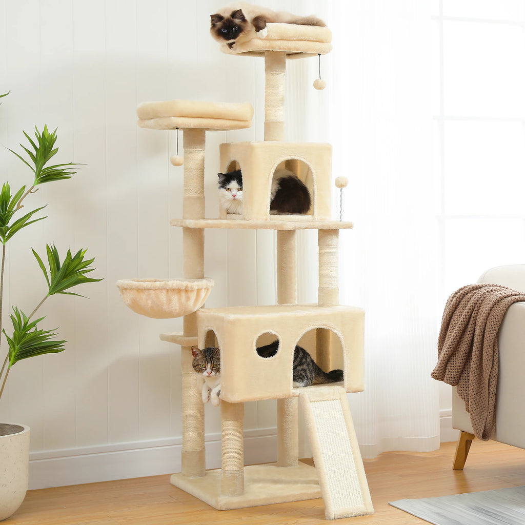 Multi Level Cat Tree Tower With Scratching Post Condo